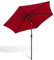 Lospitch Sonnenschirm 270cm, Aluminium Gartenschirm UV-Schutz, Sonnenschirm Balkon schmutzabweisend, Terrassenschirm für Garten Schwimmbad Sandstrand, ohne Ständer (Rot)…