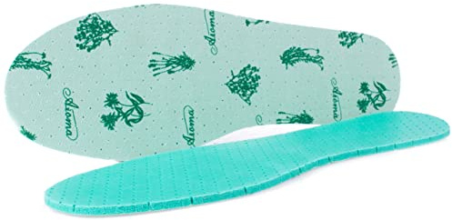 Anti Odour Shoe Insoles Fresh Scented Soft Comfort Breathable Shoe Inserts (Mint, Size 11 UK / 45 EU)