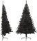 vidaXL Albero di Natale Artificiale a metà con Base Nero 240 cm PVC