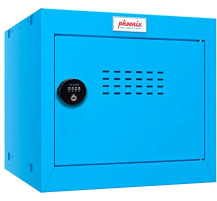 Phoenix Safe Company - CL Series - Cube Lockers - Blue Size 1 Cube Locker With Combination Lock - 365 x 400 x 400mm - CL0344BBC