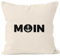 Maritmer Moin Kissenbezug mit Anker Dekokissen natur Einheitsgröße A 45cm x 45cm