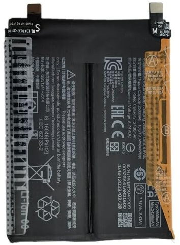 BATTERIA 5000MaH COMPATIBILE per XIAOMI MI 11T PRO 5G 2107113SG BM58 Con Capacità Originale 5000MaH