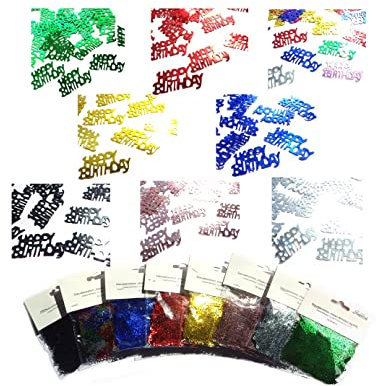 Sepkina Tischdeko Streudeko Konfetti Geburtstagskind Geburtstag happybirthday Happy Birthday (Gold, 1x Packung)