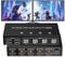 HDMI KVM Switch Dual Monitor 4X2, BolAAzul 4K@60Hz HDMI 2.0 KVM USB 2.0 Switcher 4 in 2 Out, KVM Switch HDMI 4 PC 2 Monitore Keyboard Mouse mit 4 USB 2.0 Hub