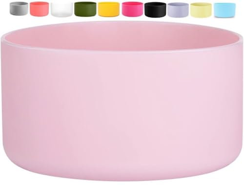 Boot Sleeve for Hydro Flask Bottles & Travel Tumbler-Stanley Quencher Tumblers-Owala & Simple Modern Tumblers, Anti-Slip Protective Cover (Light Pink, Fits HydroFlask 32 oz & 40 oz Bottles)