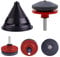 4 PCS Lawn Mower Blade Sharpener - Universal Multi-Sharp Rotary Lawnmower Sharpen Kit for Power Drill Hand Drill,Includes Blade Balancer