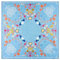 Roeckl Resi Seidentuch, Foulard, Hellblau-Mehrfarbig