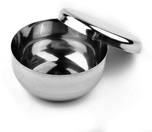 Lioaeust Korean Stainless Steel Rice Bowl with Lid, Unbreakable Stainless Steel Cover Bowl Single Layer Steamed Rice Bowl for Kitchen