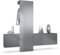 Vladon Garderobe Carlton Set 1, Made in Germany, Flur-Garderobe aus Deko-paneel, Schubladen-Kommode & Schuhschrank, Anthrazit matt/Graphit Seidenmatt (209 x 193 x 35 cm)