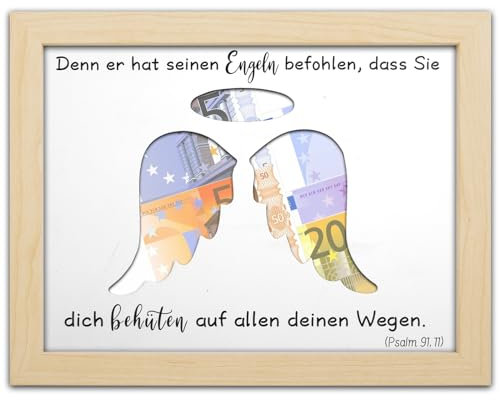 Aitsite Geldgeschenke Kommunion Flügel, Taufgeschenke für Mädchen Jungen Geldgeschenk Konfirmation, Originelle Taufgeschenke