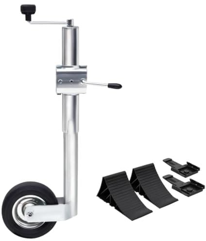 Vehicle Parts & Accessories Jockey Wheel 60 mm with 1 Split Clamp and Wheel Chocks Vehicles & Parts