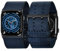 Tefeca Dual Series Replacement Watch straps Compatible with Apple Watch/Apple Watch Ultra(Onyx Nylon with Black Adapters, 49/45/44/42mm)
