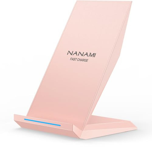 NANAMI Fast Wireless Charger, Induktive Ladestation für Apple iPhone 16 15 14 13 12 Pro 12 11 XS Max XR X 8 Plus, Kabelloses Ladegerät Qi Phone Handy Charger Schnell für Samsung Galaxy S25 S24 S23 S22
