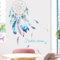 astylishome Wanddeko Wandtattoo Traumfänger mit Federn Groß Wandsticker Dream Sprüche Wandaufkleber Mädchen Schlafzimmer Kinderzimmer Wohnzimmer Zuhause 0904