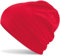 Hatstar Baumwoll Jersey Damen Beanie Mütze (14 | rot)