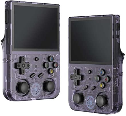 CAILION Consola portátil LEAOXHEY RG353V, Consola de Juegos portátil de 3,5 Pulgadas IPS con Sistema Dual, 16 G+64 G y 15 000 Juegos Integrados