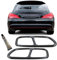 Auspuff Endrohr Blenden Schwarz 4 Rohr Optik für Mercedes CLA C117 X117 13-16