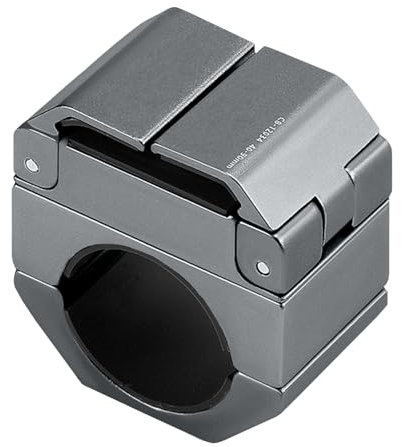 FxindX Fahrrad Handyhalterung, Universal Handyhalterung Motorrad für Breite 4-9 cm Smartphone,360° Drehbar（Titangrau）