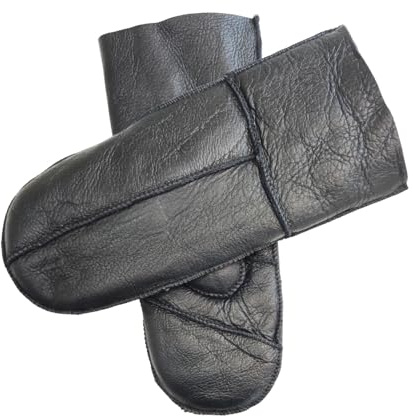 Infinity Leather Womens Genuine Real Sheepskin Mittens Warm Gloves