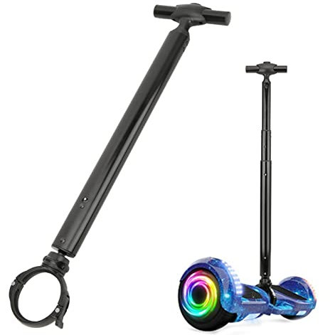 Balance Scooter Lenker, Aluminium Teleskopgriff Steuerstrebe Stent Zubehör Hoverboard Griff Verstellbare Höhe Balance Scooter Halterung für Elektrischen Selbstbalancierenden Roller (BLACK)