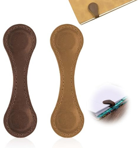 2 Stück Leder Lesezeichen Magnetisch, Lesezubehör Personalisiert Geburtstagsgeschenk, Für Schüler, Junge, Mädchen, Buchliebhaber, Frauen Bücherwurm Lesergeschenk