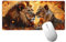 León Alfombrilla Ratón XXL 1400x600 mm, Alfombrilla Escritorio Mouse Pad de Goma Antideslizante, Animal Mouse Pad Grande Gaming, Alfombrilla Antideslizante, Desk Mat para Jugadores, PC, Oficina H-937