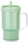 Vicloon Trainer Cup Trinklernbecher ab 6 Monate, 260ml Silikon Kinder Trinkbecher mit Auslaufsichere Strohhalm und Kleinkind-Freundlichen Griff, BPA-frei, Reinigung abnehmbar (Grün)