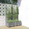 HOMTAKIE Jardinière avec Treillis Gris Clair 80x40x121,5 cm PP