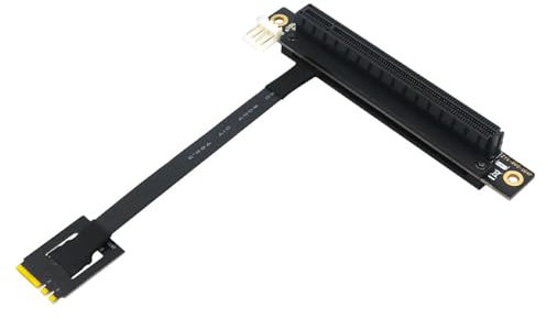 ZEPFJHE Doppelschlüssel Erweiterungskabel Für PCIe 16x Grafikkarte Risers Adapter 270 Grad PCIe Adapterkabel Für PC