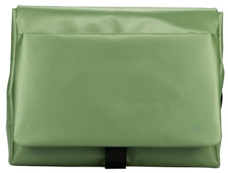 Jost Umhängetasche Schultertasche mit Laptopfach Tolja Messenger Bag Olive olivgrün