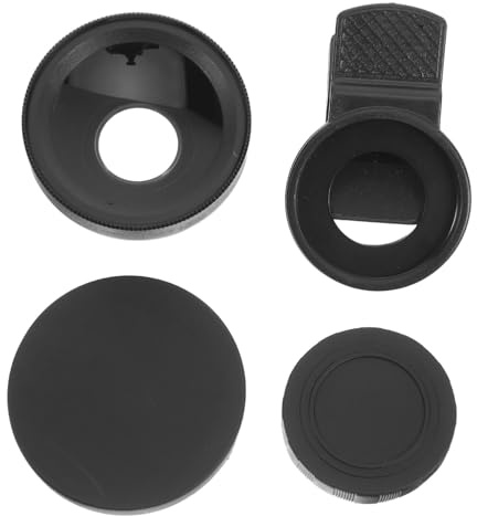 CONGARTENO 2-in-1 Stück Verzerrungsfreier Weitwinkel Handykameraobjektiv 0,45 aus Acryl und Aluminiumlegierung and 12,5 Stück Makrolinse Passend für Smartphone und Tablet