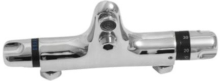 Folpus Robinet mitigeur thermostatique de douche, pour baignoire sur pieds
