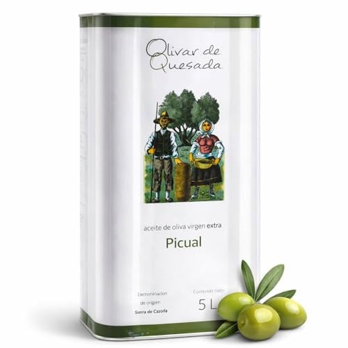 Olivar de Quesada Extra Natives Olivenöl, 5l Kanister, 100% Picual Olive, Früh geerntet 2025, Kaltgepresst, Spanisches Premium Olivenöl aus Andalusien, Sortenrein & Ursprungsrein