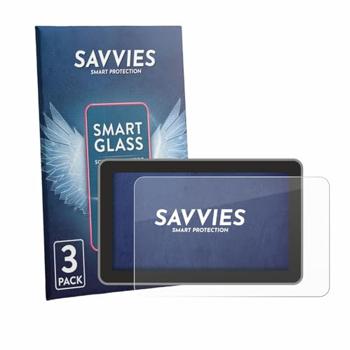 Savvies Schutzglas für Bambu Lab H2C | 3 Stück Transparenter Displayschutz Made in Germany Panzer Schutz Glas 9H Schutzfolie HD Klar Blasenfrei Einfache Montage