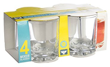 Essentials 0.25L Hobnobs Mixer Glass (Set of 4)