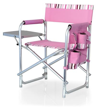 Picnic Time Sport Chaise de Camping, Métal Tissu, Rose, Taille Unique