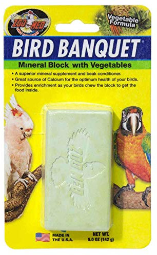 Zoo Med Bird Banquet, Futterblock für Vögel, Gemüse-Mix, klein, 1x 28 g