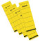Original Falken 10er Pack Ordner-Rückenschild. Made in Germany. Etiketten 60 x 190 mm selbstklebend für 8 cm breite Ordner gelb