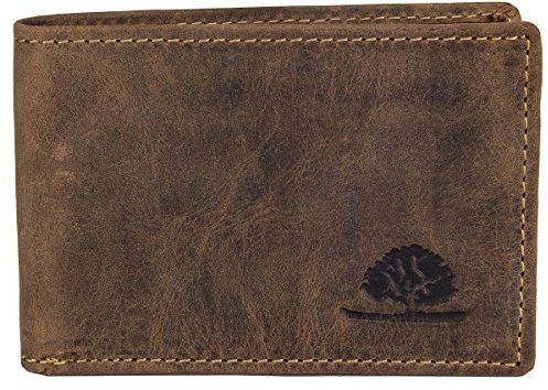 Greenburry Geldbörse Vintage super mini 3er Karten Scheintasche Geldbörse flat Leder