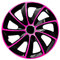 Radzierblende STIG EXTRA schwarz/pink 15 Zoll 4er Set