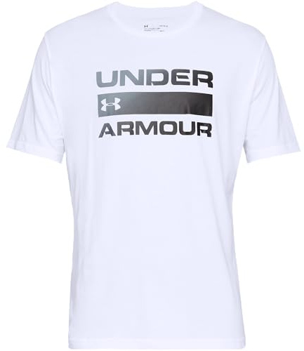 Under Armour UA TEAM ISSUE WORDMARK, T-Shirt Homme, Halo Gray / Blue Circuit, XS