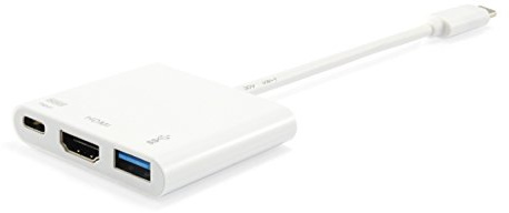 Equip USB-C Male -> HDMI/USB-A-BU PD Adapter 0.15 cm White
