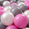 KiddyMoon 100 Bolas/7Cm Bolas Colores De Plástico para Piscina para Niños, Perla/Gris/Rosa