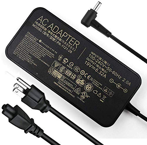 szhyon 19V 6.32A 120W Laptop Adapter A15-120P1A PA-1121-28 AC Power Charger compatible with Asus FX504 UX510UW N56J N56VM N56VZ N750 Laptop