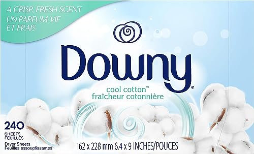 Downy Drap adoucissant pour sèche-linge, coton frais