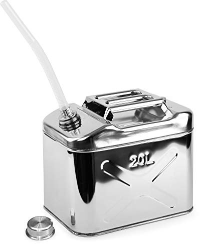 RACEFOXX Benzinkanister Kanister Benzin Reservekanister 20 Liter Edelstahl