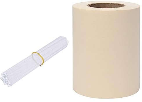 vidaXL Garten Sichtschutz Streifen Zaunblende Zaunfolie Doppelstabmatten Sichtschutzstreifen Gartenzaun Folie Zaun Rolle Zaunfolie PVC 35x0,19m Creme