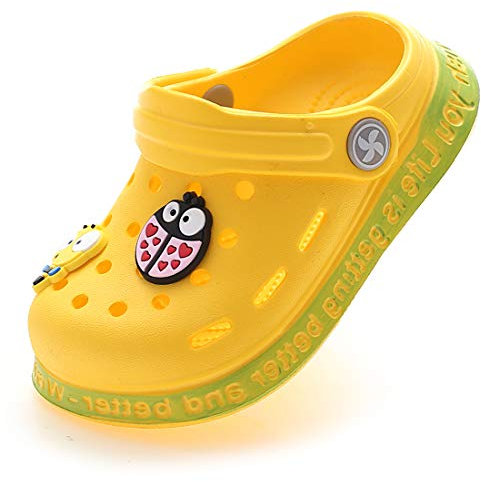 ZYLDK Unisex Sandalias Niño Verano Chanclas Zuecos Antideslizante Respirable Piscina Jardín Zapatos Playa