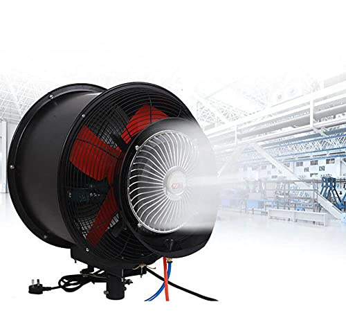 FUFU Pedestal Fans 110V Portable Centrifugal Mist Fan, Wall Mount Oscillating Fan with 10L Water Tank, Cooling/Spraying/Dusting/Humidifying for Outside Patios, Agriculture, Industry, Aquaculture