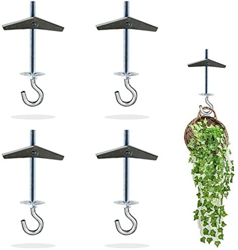4 ganci a molla in acciaio al carbonio per soffitti in cartongesso, ganci a molla per montaggio a parete, soffitto, installazione a cavità, fissaggio a parete, gancio per soffitto, resistente